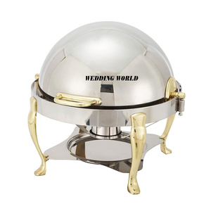 Chauffe-plat ovale en métal Excellente qualité Plat de nourriture de créateur fait à la main Classique Élégant Vente en gros Chauffe-plats en métal - Product Image 4