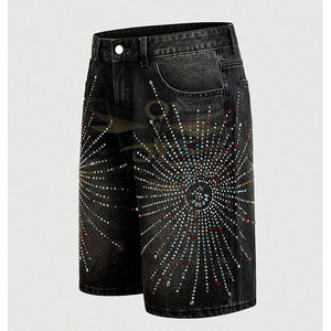 Services OEM Prix raisonnable Short strass Dernier style Design personnalisé Streetwear Short strass - Product Image 2