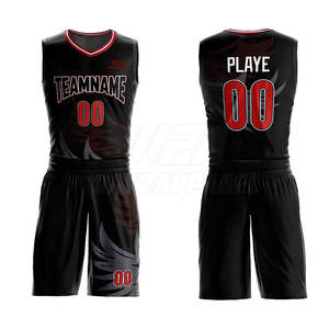 Uniformes de basket-ball pour hommes personnalisés, logo imprimé par sublimation de haute qualité, vêtements de sport, uniforme de basket-ball - Product Image 1