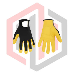 Women's <b>Gardening</b> Gloves Black Yellow Breathable Lightweight Anti-Vibration Non-Slip Knit Wrist Flexible Touch <b>Screen</b> Function - Product Image 4
