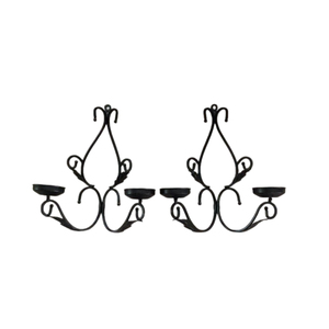 เชิงเทียนสำหรับตกแต่งห้องนั่งเล่นที่วางเทียนแบบแขวนผนังทำจากโลหะ - Product Image 3