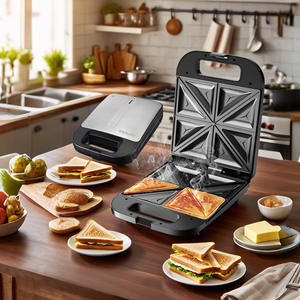 SOKANY08102 Máquina para Desayunos Rápidos, Prensa para Sándwiches con Calentamiento de Doble Cara, Tostadora de Pan, Máquina para Hacer Bocadillos - Product Image 5