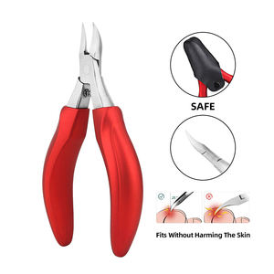 Cortauñas de punta gruesa o encarnada, cortadores de uñas de acero inoxidable, mango de agarre suave - Product Image 4