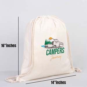 Personalized Large 16x20 (40x50 Cm) <b>Drawstring</b> <b>Bag</b> Rips Zipper Portable <b>Waterproof</b> Nylon Polyester for Daily Use Advertising - Product Image 2