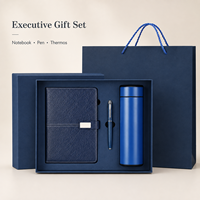 Coffret Cadeau d'Entreprise de Luxe Personnalisé : Carnet en Cuir PU Premium avec Logo Personnalisé et Boîte à Stylo