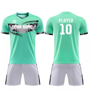 Custom logo Breathable Quick Dry Football Jersey Design <b>Models</b> Full Set Sublimation Polyester Men Soccer Jersey Uniform - Product Image 2