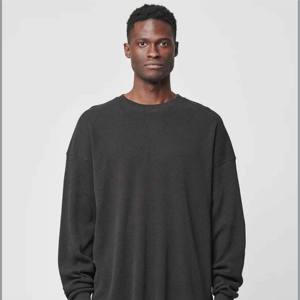 Chemise thermique en tissu gaufré en coton T-shirt traditionnel à manches longues pour hommes à vendre - Product Image 2