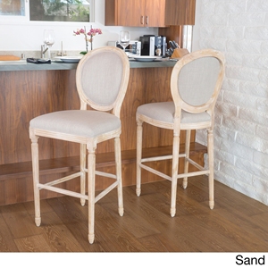 Tabouret de bar de campagne français rembourré, chaise de Bar Chic et miteux en bois, mobilier de Bar moderne de Style Vintage - Product Image 3