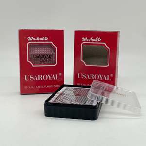 Durable PVC Laminated Playing Cards-Washable Sturdy with Plastic Box (Sold Individually) - Product Image 2