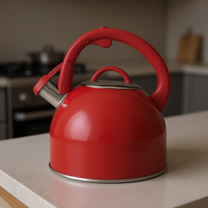 Bouilloire à sifflet en acier inoxydable Bialetti DECO GLAMOUR 2,5 L rouge NGD24010 - Product Image 3