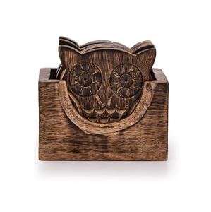 ที่รองแก้วไม้รูปแมวดีไซน์แบบทันสมัยถาดรองแก้วไม้เชอรี่สำหรับร้านอาหารสำหรับชิ้นดีไซน์รูปแมว - Product Image 5