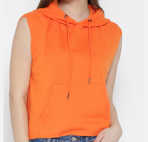 Sudadera informal de manga larga de invierno para mujer, Top con capucha y media cremallera y hombros caídos, sudaderas con capucha estampadas - Product Image 1