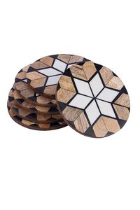 ถาดรองแก้วไม้และเรซินของที่ระลึกสำหรับเครื่องดื่มจากร้านกาแฟในราคาที่ต่ำที่สุดโดยงานฝีมือของ HF - Product Image 5