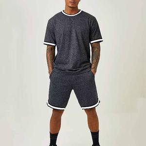 เสื้อยืดคอกลมแขนสั้นผ้าใยไผ่สำหรับผู้ชาย, เสื้อยืดโอเวอร์ไซส์สีล้วนลายพื้น - Product Image 5