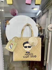 100% fait à la main nouveau Design jonc de mer rotin naturel osier Art sac à collectionner Vietnam Folk Art GIA NGUYEN CRAFT marque pique-nique - Product Image 6