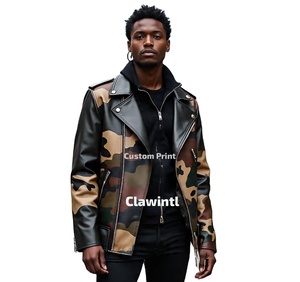 Artist-Crafted <b>Camo</b> Leather <b>Jackets</b> | Customised Leather <b>Jackets</b> for <b>Men</b> & Women - Product Image 1
