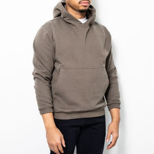 Sudadera con capucha de manga larga de secado rápido para hombre para fitness al aire libre sudadera de invierno de punto con patrón sólido deportes con capucha al por mayor - Product Image 4