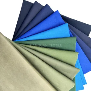 La tela suave no es fácil de desvanecer y pilling T/C 80/20 tela de uniforme escolar 190gsm poliéster 90% algodón 10% tela de sarga