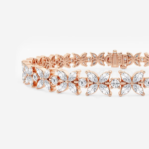 8 Inch Marquise and Round Lab Grown Diamond XO <b>Bracelet</b> 7ctw Fashion Luxury Jewelry Elegant <b>Adjustable</b> Gift for Women - Product Image 1