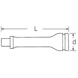 Stahlwille 3/4 ''อุปกรณ์เสริมเครื่องมือลมและชิ้นส่วนส่วนขยาย - Product Image 2