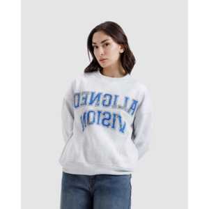 Sweat-shirt surdimensionné 100 % coton Aligned Vision en molleton bouclette avec étiquette personnalisée imprimée, durabilité organique - Product Image 6