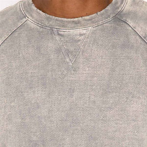 Sudadera Unisex con Cuello Redondo, Personalizada, Estilo Vintage, Lavado Ácido, Manga Larga, Algodón y Poliéster, Sudadera con Capucha, Forro Polar de Invierno, Bolsillo Bordado - Product Image 3