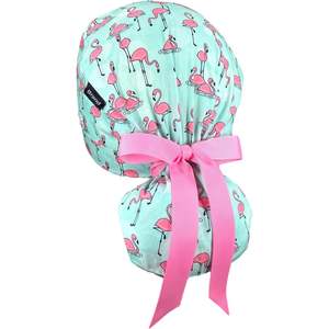 Gorro con estampado personalizable, corbata con cordón, ajustable, reversible, venta a granel, suministros hospitalarios, personal de enfermería, gorros de algodón - Product Image 1