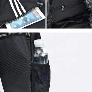 2024 Mess Sports Custom Logo Water Resistant PU 30-40L Duffle Gym <b>Bag</b> Black for Men Travel - Product Image 4