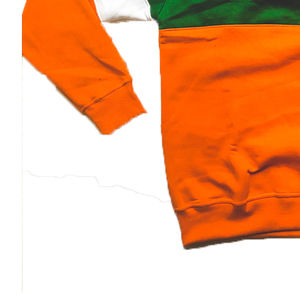 Sweat-shirt à capuche universitaire 3 tons de haute qualité unisexe avec col ras du cou et logo sur le devant. - Product Image 3