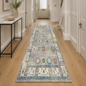 Tapis RUGS DEPOT LXDP-0411, vente en gros, multicolores, neutres, vintage, patchwork, imprimés numériquement, lavables en machine, en chenille, antidérapants - Product Image 5