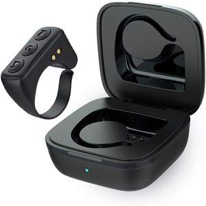 Control remoto universal con Bluetooth, diseño de anillo, control por gestos para teléfonos inteligentes, uso universal, negro y blanco - Product Image 1