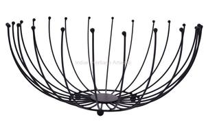 Cestas de Hierro Hechas a Mano Multifuncionales para Servir Frutas y Aperitivos en Dorado/Cobre/Plateado-IHA IHAWB020 Vajilla Utensilios de Cocina Contenedores de Almacenamiento - Product Image 5