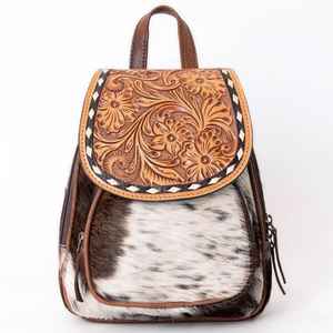 custom made in simple pattern light brown <b>coloured</b> hand tooled leather <b>bags</b> ideal for fashion accessory stores for resale - Product Image 3
