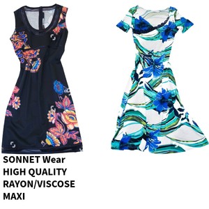 ชุดเดรสยาวคอวีแขนสั้นสำหรับผู้หญิงชุดเดรสขนาดใหญ่พิเศษพิมพ์ลายเซ็กซี่และสีพื้นแฟชั่น2025 - Product Image 1