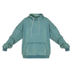 Sudadera con Capucha Extra Grande para Hombre, Estilo Lavado Ácido, 100% Algodón, Impermeable, Servicio Personalizado OEM, Superventas de Invierno - Product Image 6