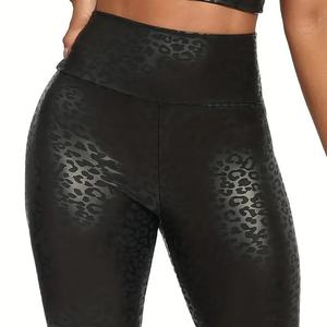 Leggings imprimés streetwear sur mesure pour femmes, nouveau design, leggings décontractés imprimés léopard, vêtements de sport, leggings de yoga pour femmes - Product Image 6