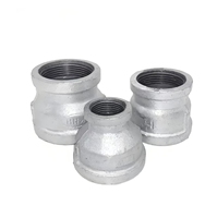 Raccord réducteur en fonte malléable galvanisé YX Modèle 270 DN80*25 PN16 Filetage BS NPT pour tuyauterie CVC Classe 1000