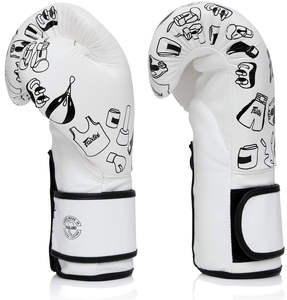Guantes de boxeo estilo mexicano Fairtex de calidad superior logotipo personalizado 6oz 8oz 12oz 16oz guantes de competición de entrenamiento de combate de cuero - Product Image 4