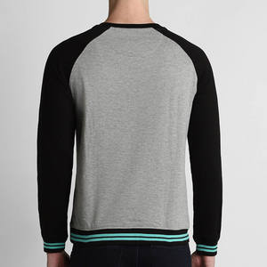 Sudadera de gran tamaño con estampado gris básico para hombre de alta calidad personalizada 100% mezcla de algodón nueva llegada - Product Image 3