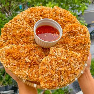 Collation de riz croustillant prêt à manger avec du floss de porc et des algues pour les marchés mondiaux - Product Image 1