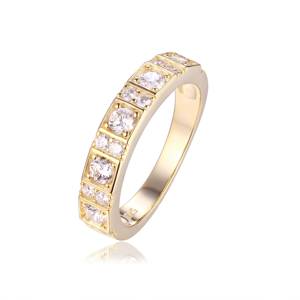High Quality Handmade 925 Sterling Silver Diamond Gold Plated Stylish Wedding <b>Ring</b> <b>for</b> Women <b>Girls</b> Party New Arrival Jewelry - Product Image 2
