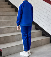 Chándal de alta calidad con cremallera para niños, chándal para niños a juego, uniforme escolar azul marino cálido de tu Calidad, chándales para niños
