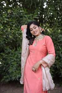 Lancement du tissu de soie pure naturelle Micro Silk Dhoti-Kurti entièrement cousu pour les fêtes à partir de maintenant - Product Image 2