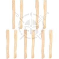 Angoily Industrielle Doppelklingen-Axt mit Rosenholzgriff, Anpassbares Logo, 4-teiliges Ersatzset, Edelstahlklingen für Camping, Hochwertig