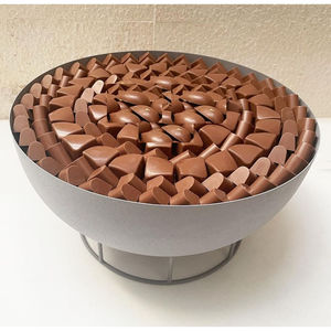 Plateau de table de mariage bol de service à dessert sucré qualité supérieure bol de service à chocolat rond en métal doré fait à la main prix d'usine - Product Image 6