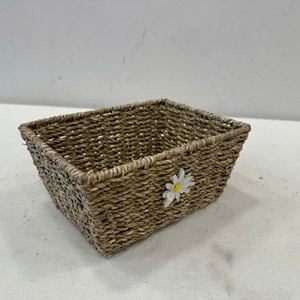 Cesta de Almacenamiento Rectangular de Lujo, Ecológica, Multifuncional y Multiusos, Hecha de Pasto Marino - Product Image 4