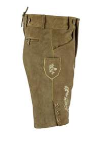 Shemax Short Trachten gris ombré personnalisé pour hommes Nouveau formel bavarois Oktoberfest Lederhosen avec taille moyenne teint uni OEM - Product Image 3