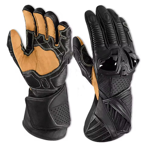 Gants de moto en cuir véritable pour hommes à bas prix Gants de sécurité pour la course d'équitation Gants de moto pour la vente en ligne - Product Image 5