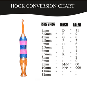 Juego de ganchos de ganchillo de madera ergonómicos portátiles más vendidos Aguja de tejer de resina epoxi personalizada para tejer a mano Estilo simple - Product Image 2