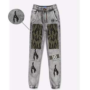 High Quality Custom <b>Denim</b> Cargo Pants Men 2026 Wholesale Distressed Regular Fit Jeans Manufacturer for Adults - Product Image 3